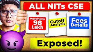 All NITs CSE Cutoff & Placements 2026 😱 | Fees, Top Package & Reality | JEE Main