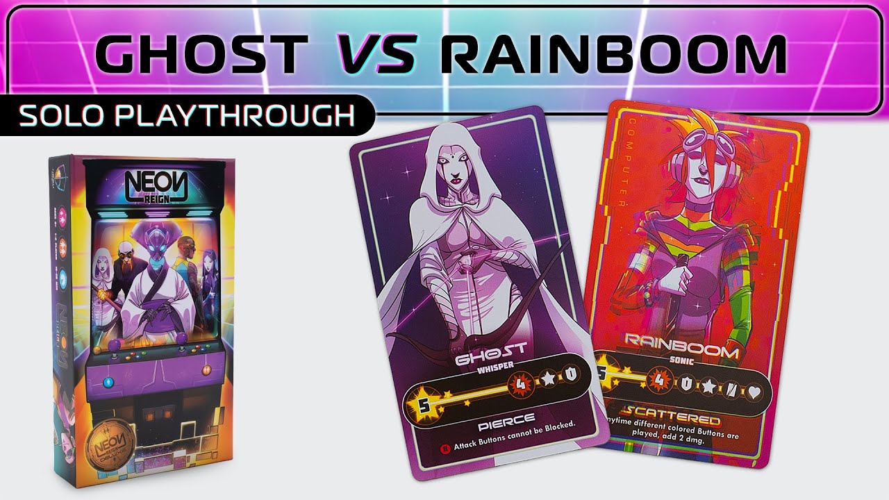 Ghost vs Rainboom | Neon Reign | Solo Playthrough Hard Mode