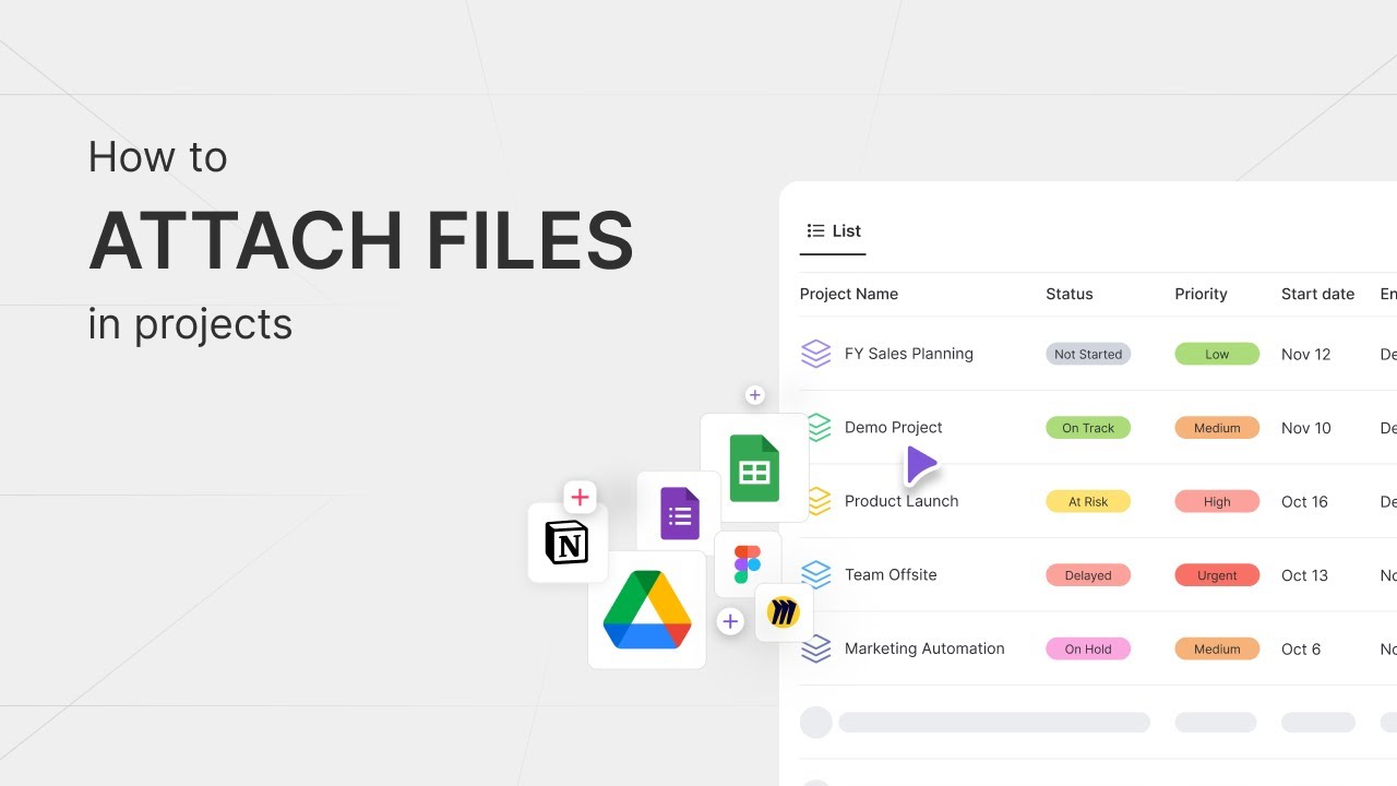 How to Attach Files in Projects - YouTube