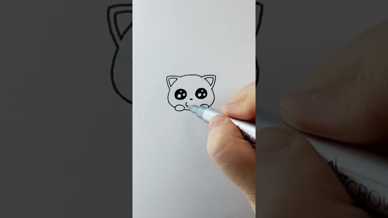 A Cute Cat 😸 | Easy Drawings
