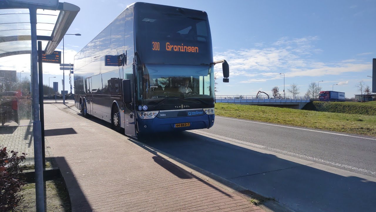 Qbuzz Qliner 3694 als Lijn 300 naar Hoofdstation Groningen YouTube Qbuzz Qliner 3694 als Lijn 300 naar Hoofdstation Groningen YouTube