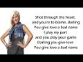 Jax - You Give Love A Bad Name Lyrics (American Idol Top 11 Recordings)