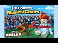 100 Players Play Musical Chairs 🪑| full video | ROBLOX