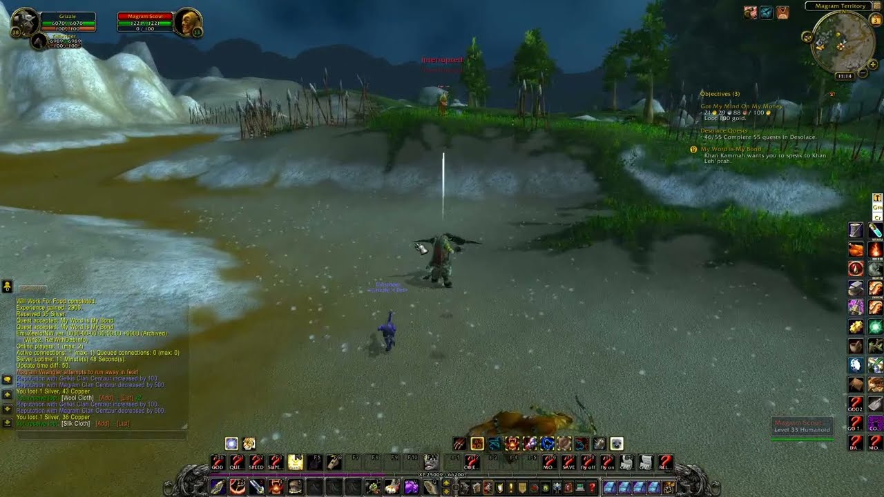 WOW Cata Quest 'My Word is My Bond - 14327' Horde on a PS