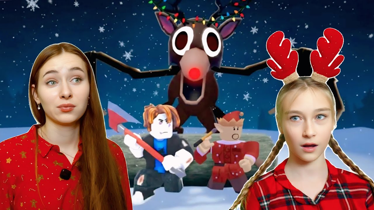 Врятували усіх Ельфів в новому новорічному оновленні у Грі 99 ночей у лісі / Новорічна гра у Роблокс