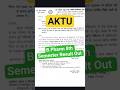 AKTU BPHARM 8th SEMESTER RESULT OUT | 8TH SEMESTER BPHARM RESULT OUT