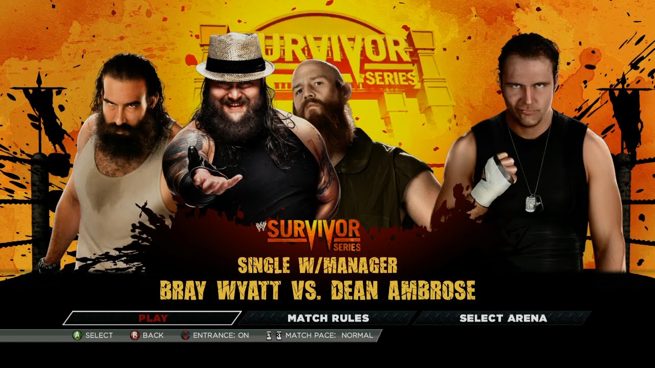 WWE 2K15 - Bray Wyatt vs Dean Ambrose