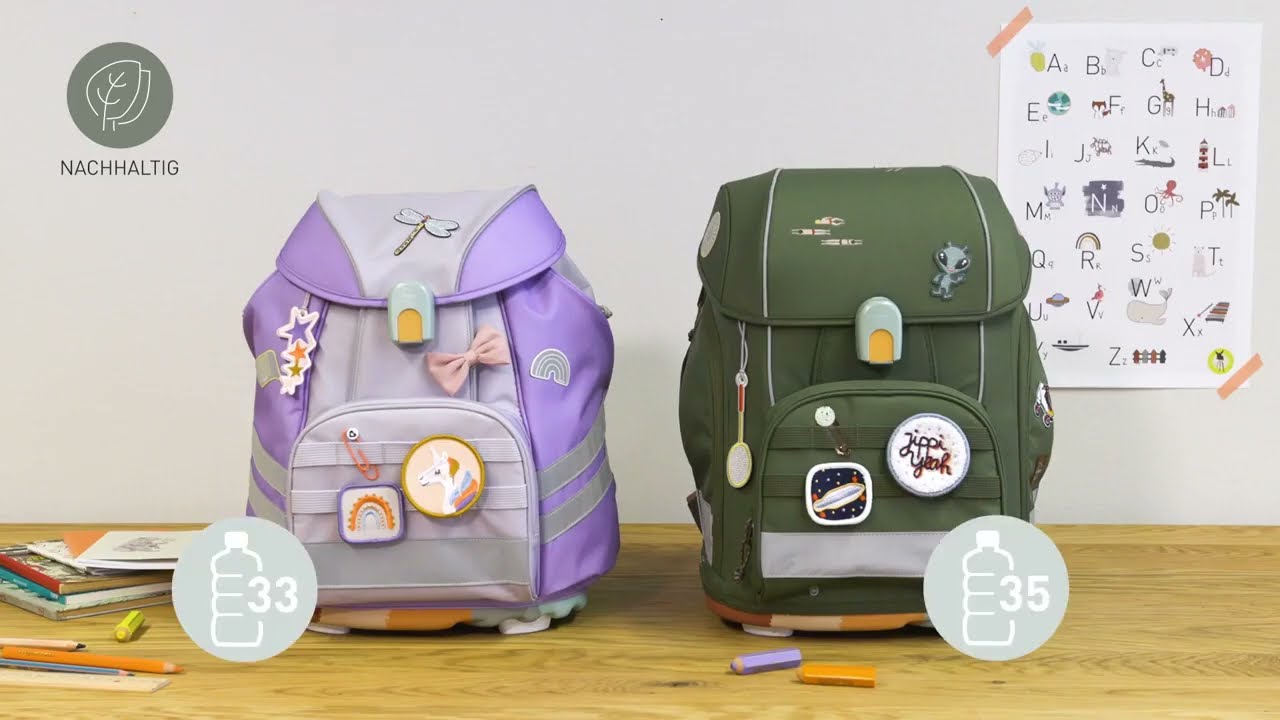 Schulranzen Set LÄSSIG Unique  BOXY & FLEXY im Modellvergleich