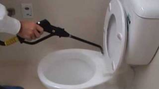 How to Steam Clean Hospital Bathroom Toilets in 4 minutes