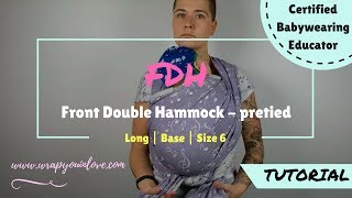 Front Double Hammock - pre tied version