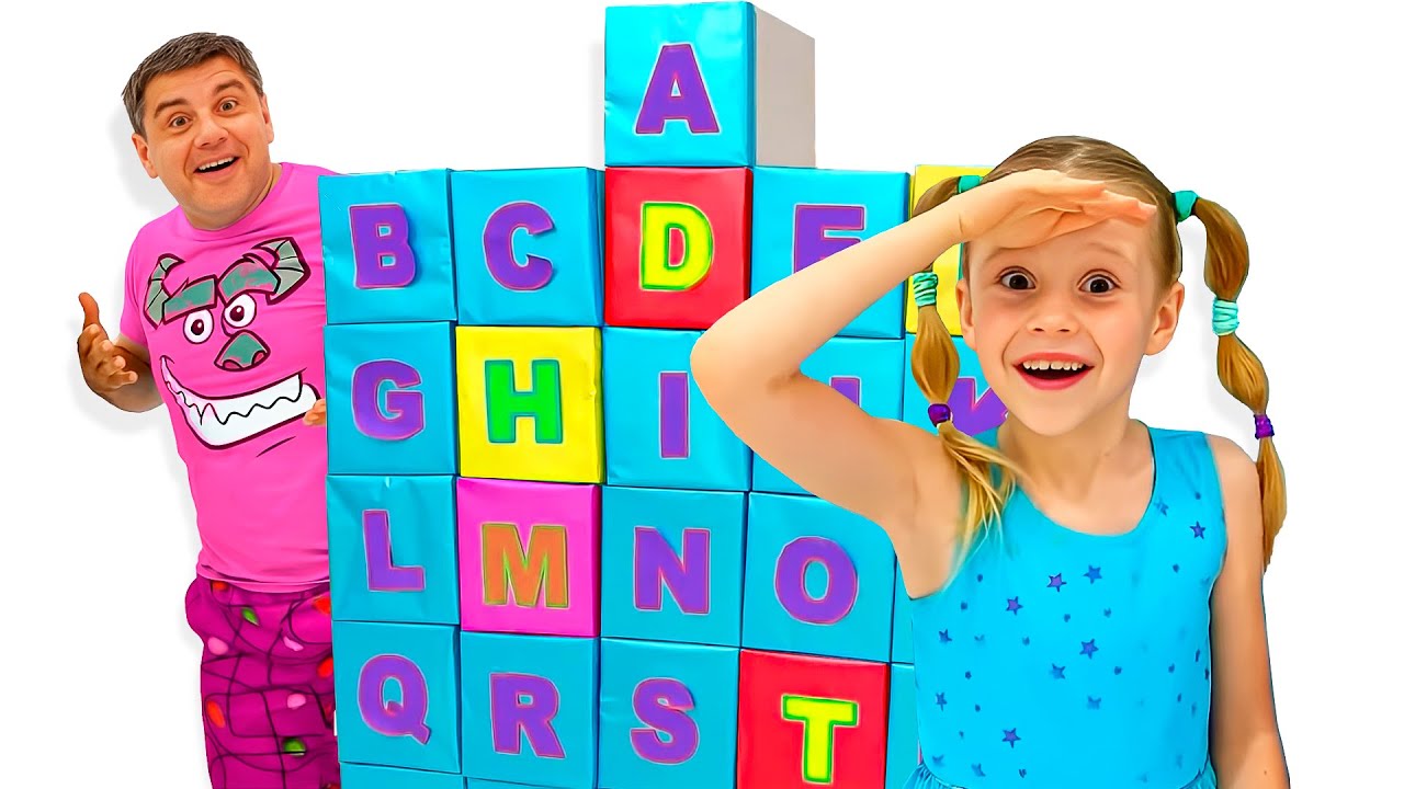 नस्त्या और पापा के साथ एबीसीडी अंग्रेजी वर्णमाला सीखें - हिंदी संग्रह