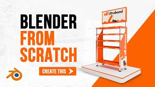 Blender Beginner Tutorial (From Scratch) | Learn Blender by Building a Product Display Stand