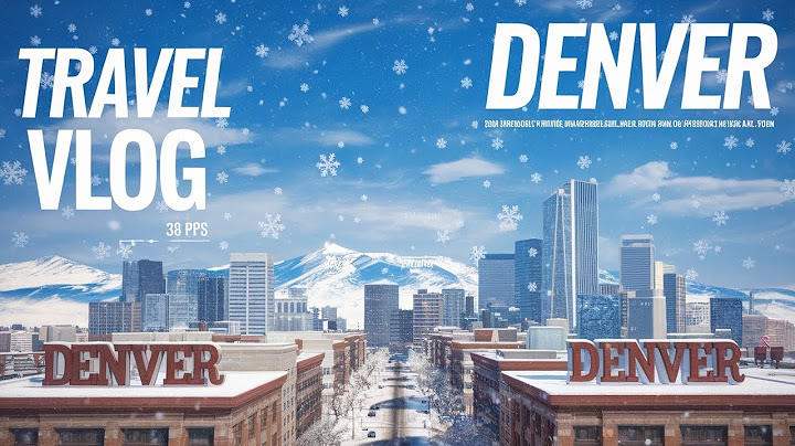 Denver Travel Vlog | Largest November Snowstorm in Decades hits Colorado!