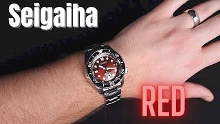 Seiko SLA059 - Red Seigaiha Marine Master 300!