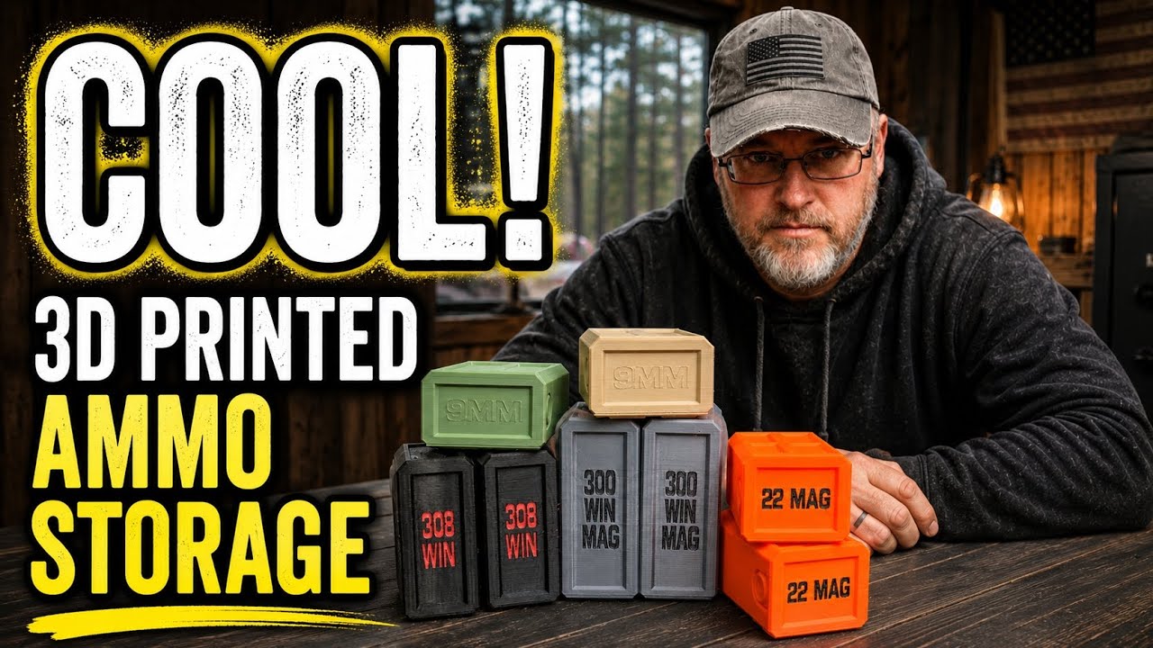 COOL! 3D Printed Ammo Storage That Actually Makes Sense