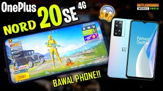 'OnePlus Nord 20 SE 4G' BGMI/PUBG Gaming Review! (Disappointed!😣💔) Gyro, Heat, Graphics & FPS Exp...