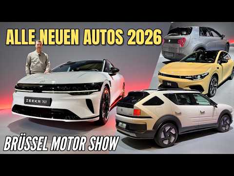 Alle neuen Autos 2026 von A bis Z! Rundgang auf der Brüssel Motor Show | Verbrenner | Elektro