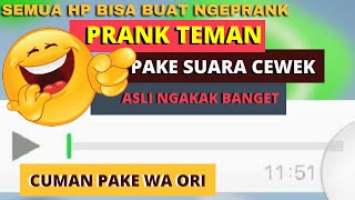 Cara Mengubah Voice Note Cowok Menjadi Cewek Buat Prank Teman Cuman Pake Whatsapp Original