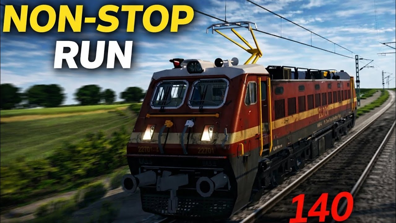 WAP-4 Locomotive Non-Stop Run 🚆 | Danapur – Rajendra Nagar | 140 km/h | Train Simulator Part-1