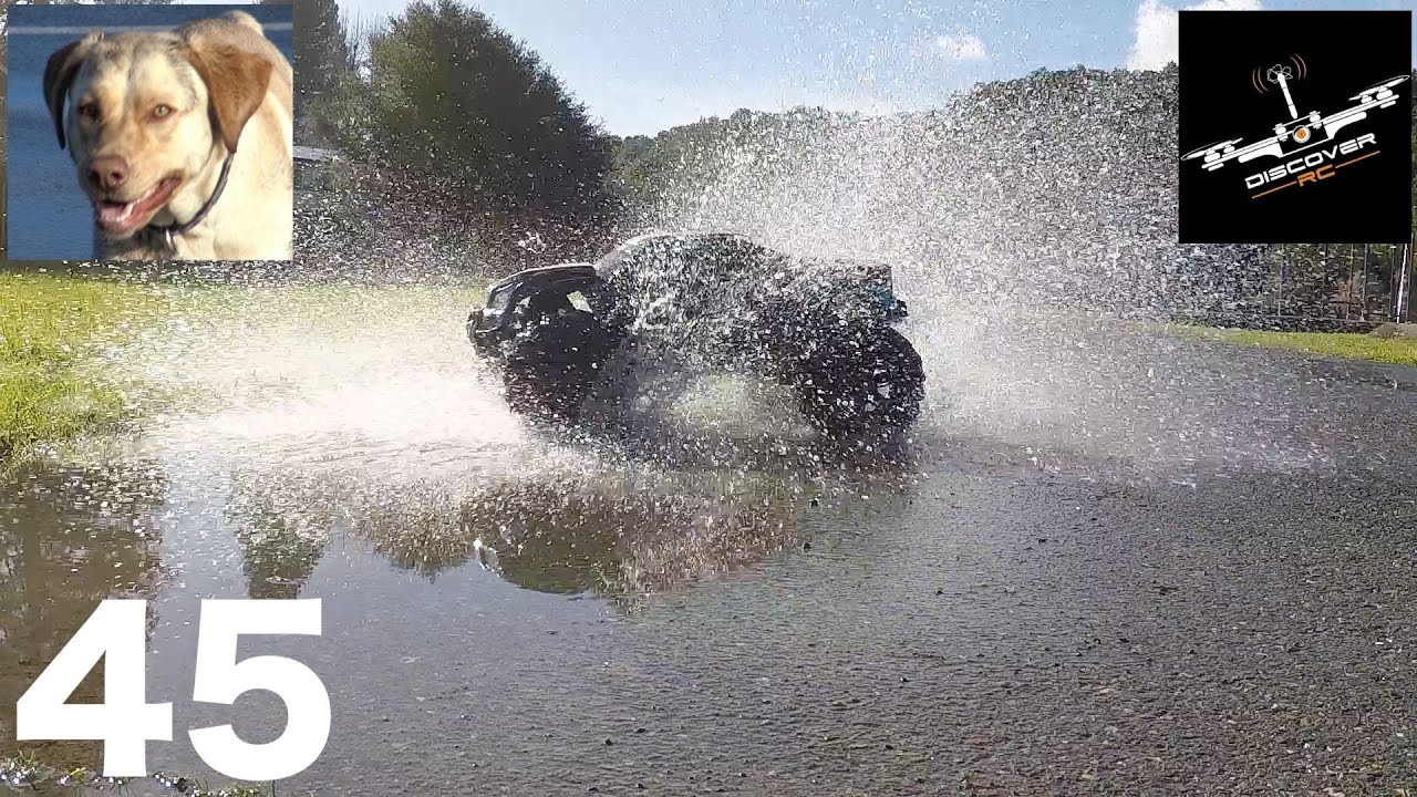 VLOG 45 | X-Maxx finds some puddles | UMX Waco | RC Flying
