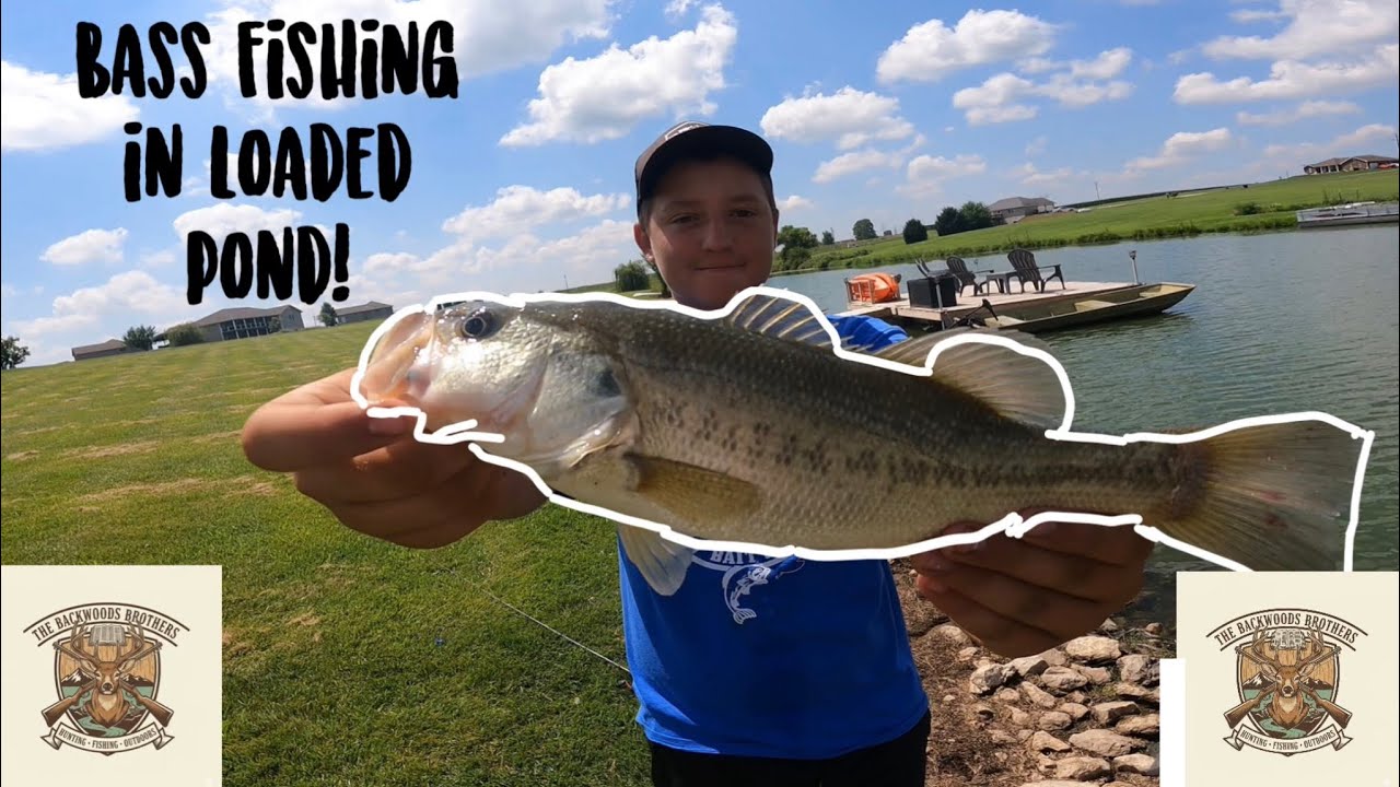 Bass Fishing Loaded Pond! [Backwoods Brothers]
