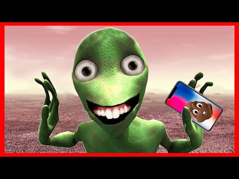 hanzo komik uzaylı dansı alien dance eğlenceli videolar komik şarkılar yeşil uzaylı osuruk dayı
