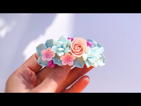 როგორ დავამზადოთ თმის სამაგრი პოლიმერული თიხისაგან?/Polymer clay tutorial