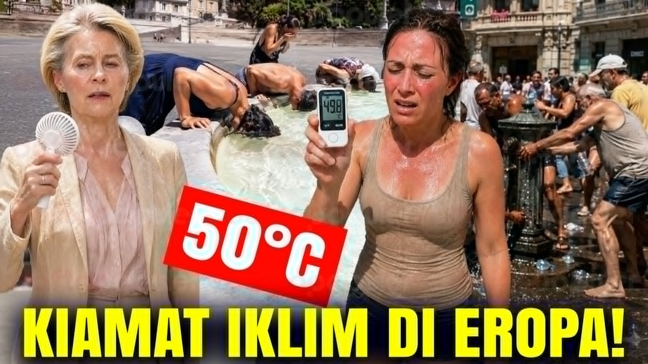 SUHU 44 DERAJAT UBAH KOTA JADI OVEN! Gelombang Panas Mematikan Telan Ribuan Korban
