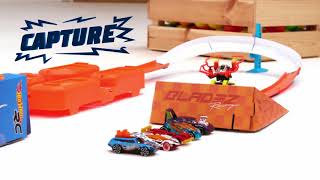 Hot Wheels RC Drone Racer | Stunt Drag Race | Track Hot Hacks Stunt Challenge
