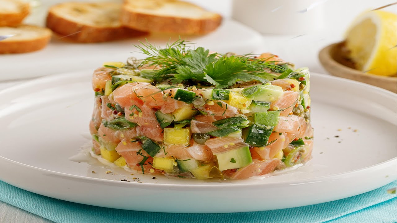 Tartare Saumon, Avocat et Pomme Verte :Recette Gourmande et Fraîche