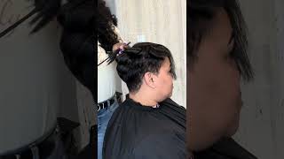 Natural hair short cut