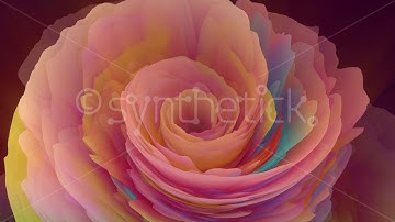 Stock Video. Abstract 3D loop of fractal spiral turbulence. Pixel sorting. Glitch art.