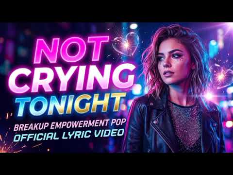 Not Crying Tonight | Breakup Empowerment Pop Song (Official Lyric Video)