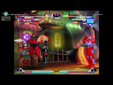 MvC2: Romneto - Magneto Throws Strider and Immediately Blocks Bomb .:1.31.25:.