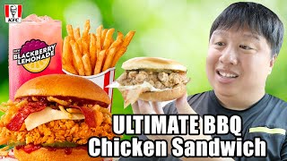 KFC NEW Ultimate BBQ Fried Chicken Sandwich Review | Worth It?