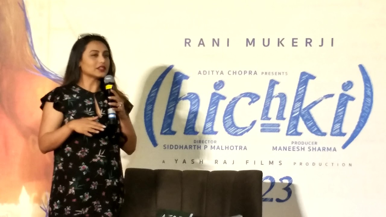 Rani Mukerji's Hichki trailer is out today.. Uncut video of Press conference..