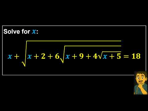 Can You Solve This Nested Radical Equation? | Clever Quadratic Factorization Trick