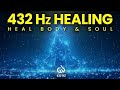 432Hz Deep Healing Music for The Body & Soul | Cleanse Negative Energy | Heavy Rain & Ambient Drone