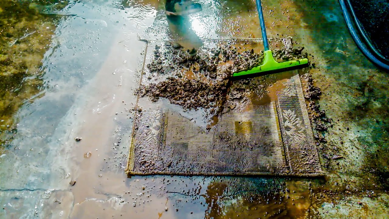 The Most Relaxing Thing You'll See All Day ASMR Rug Carpet Washing