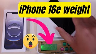 iPhone 16E Weight in Grams, lbs & Pounds