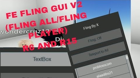 Roblox Fe Script Showcase | Fling GUI V2 | Fluxus and Hydrogen and Delta