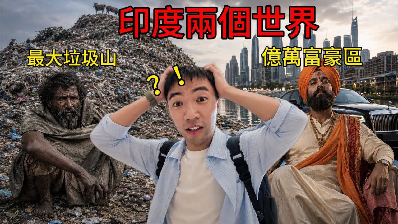 印度貧富差距有多離譜?我在最窮和最富的地方各生活24小時,有人垃圾堆謀生,有人住億元豪宅… 縮圖