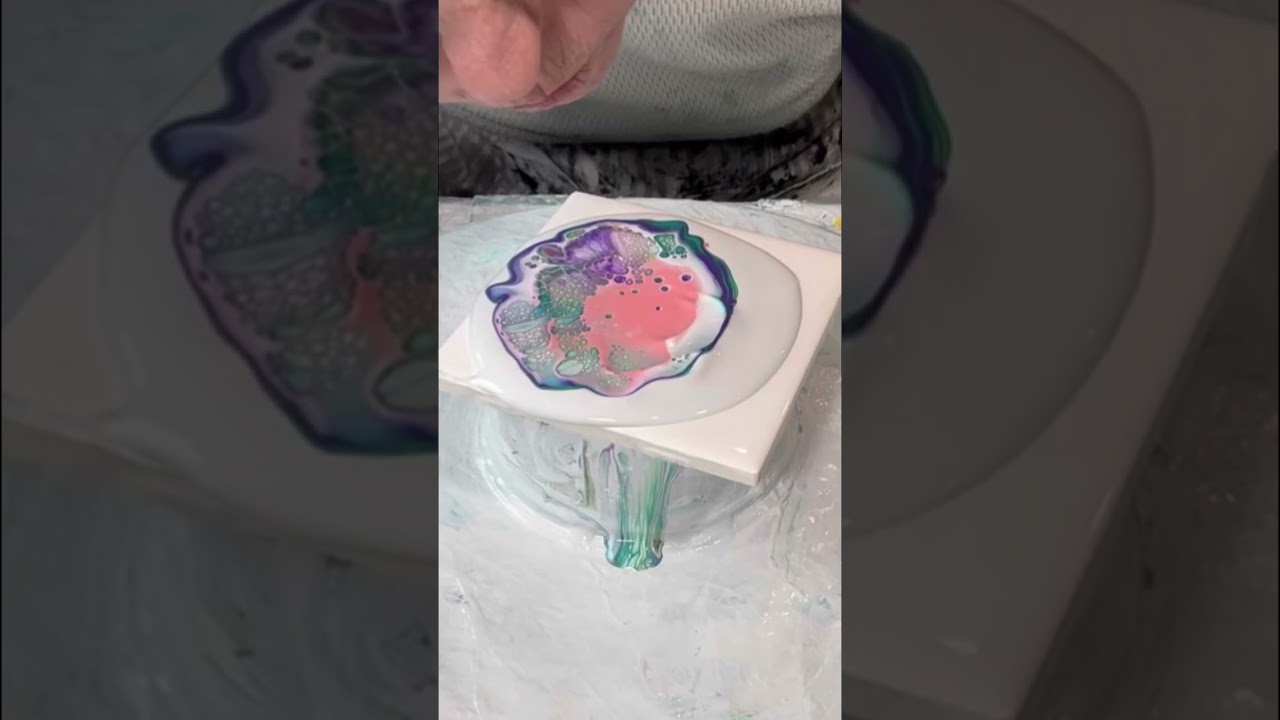 Acrylic Painting, Abstract Art, Fluid Art, Coasters