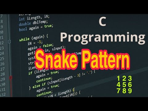 Snake Pattern in C Programming