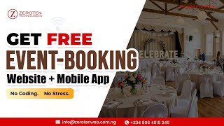Free Professional Event Booking Website & Mobile App Demo