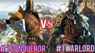 For Honor - Number 1 Ranked Warlord Vs Number 1 Ranked Conqueror!