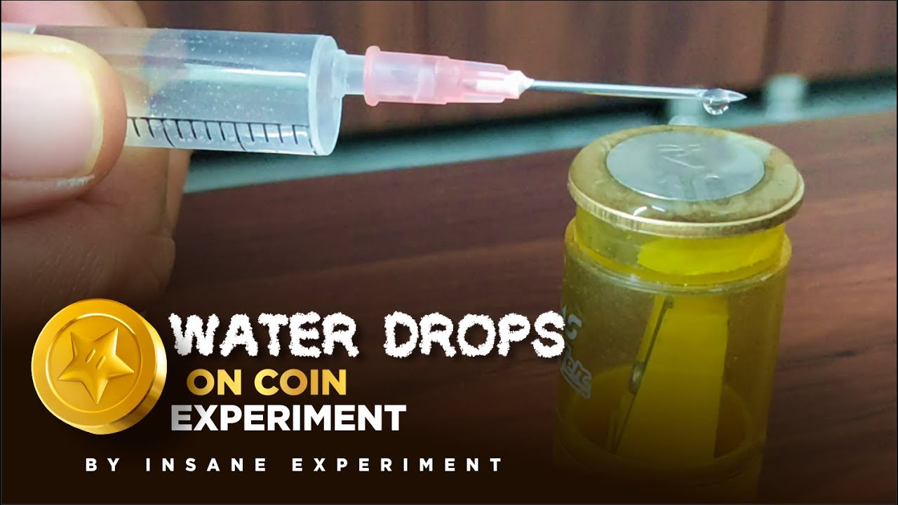 How many drops can a coin hold? Easy Experiment You can try at home in