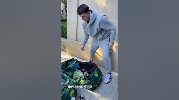 A peek into Pat Cummins' kit bag 🛄