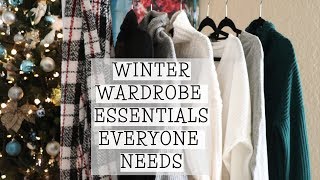 WINTER WARDROBE ESSENTIALS | FASHION BASICS EVERYONE NEEDS