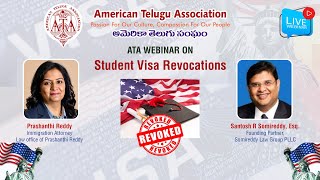 ATA WEBINAR ON STUDENT VISA REVOCATIONS